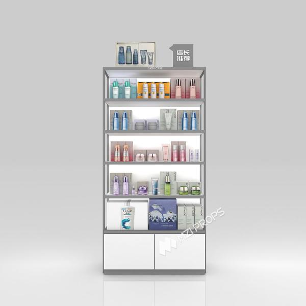 YXiS-X3 40mm Soft Film Light Box Skincare Display Cabinet with Adjustable Shelves