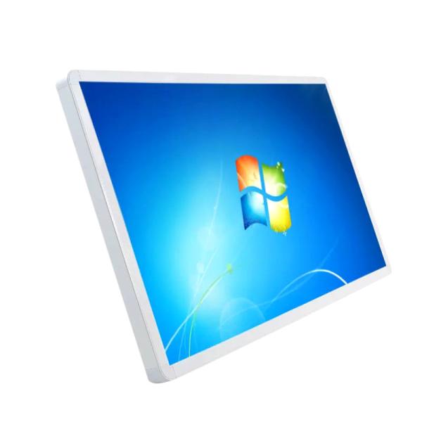 Large Size Wall Mount Touch Screen Monitor Flat Panel With Window / Android System