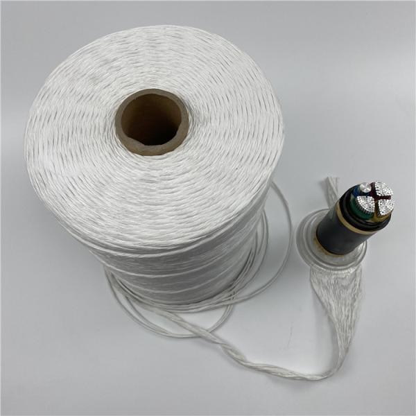 Low Smorking White FR PP Filler Yarn Flame Resistance For Cable Filling Material