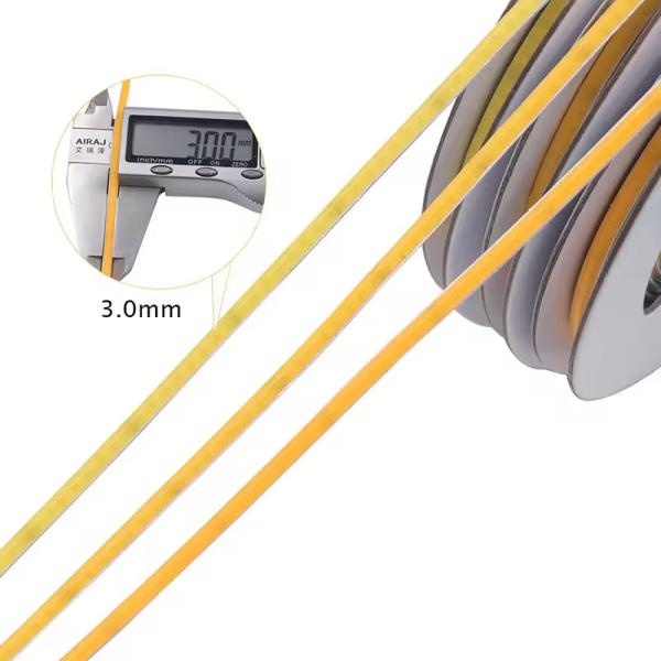 5V Ultra Thin 400leds COB LED Strip Light 3mm Waterproof 3000k 4000k 12V 220v 1cm cuttable
