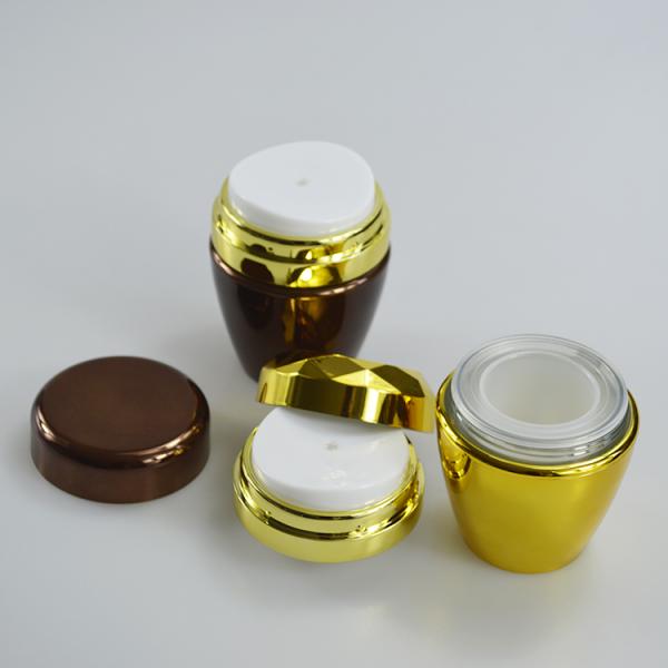 Acrylic Cap 30g Acrylic Cream Vacuum Bottle Press Style Airless Pump Jars for Face Cream