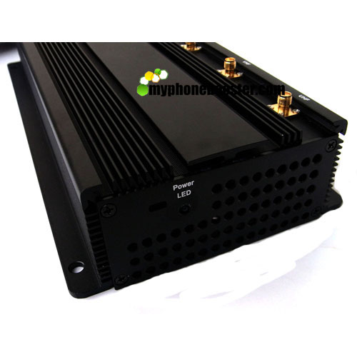Non Adjustable 6 Bands 15w RF Signal Jammer Blocker Isolator Block 315MHz 433MHz Signals With Car Charger/Cooling Fans