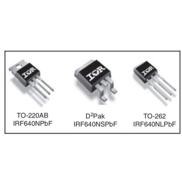 Lead Free N Channel Mosfet Transistor , 200V 18A High Speed Mosfet Transistor IRF640NPBF
