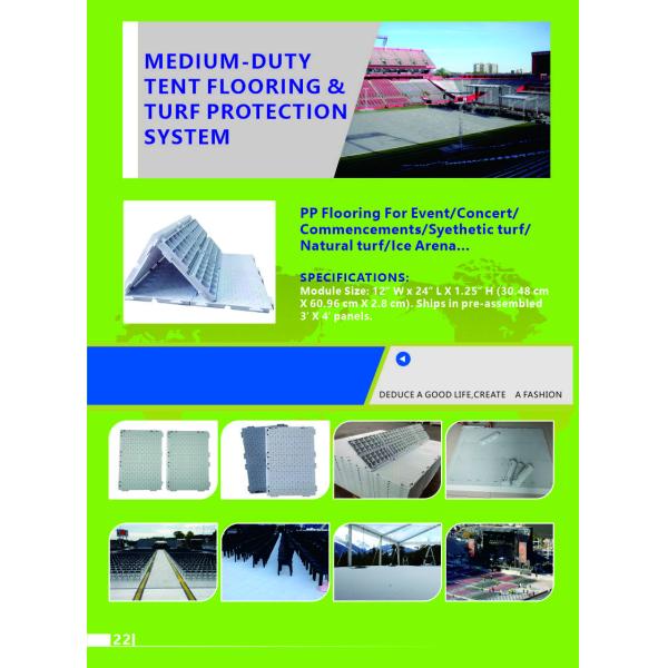 Weatherproof Interlocking Event Flooring White Portable Flooring For Events