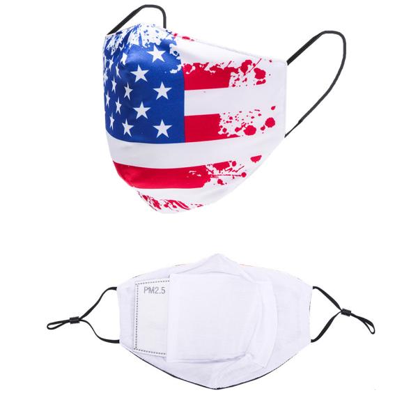 Customized printing cotton face mask with PM2.5 filter insert