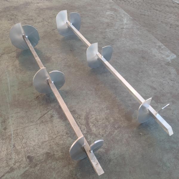 Square Ground Screw Piles For Power Installations Solid Construction