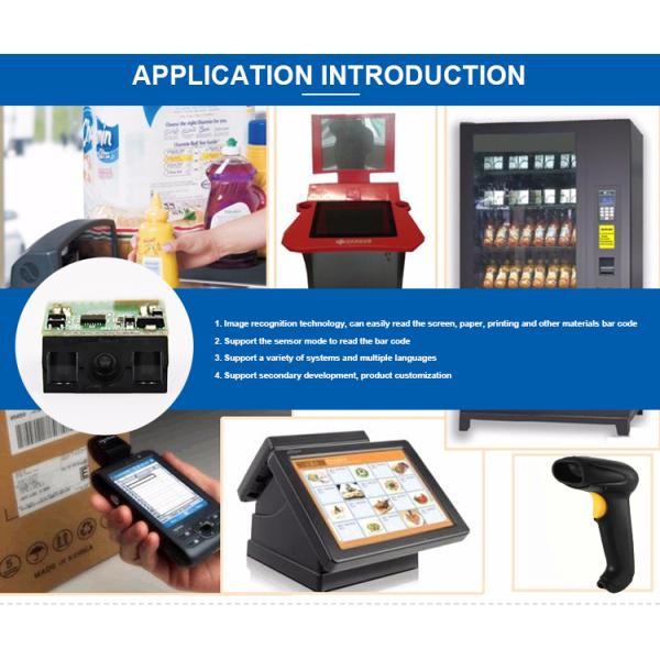 32 Bit CPU Oem Barcode Module , 1D CCD Barcode Scanner Module USB TTL Interface DE1400