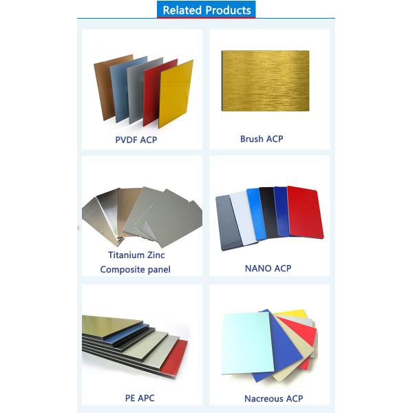 4mm Polished AA3003 Brushed Aluminum Composite Panel Sheet 1220MM