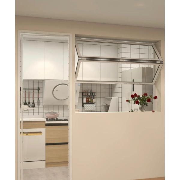 Aurora Mountain Cabin Folding Window Assembly Framing Snowy Peaks While Blocking Subzero Temperature Transfer