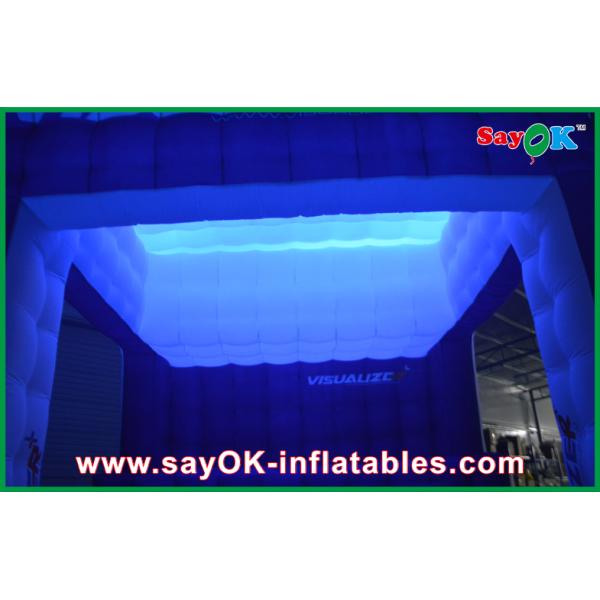 Inflatable Family Tent Nightclub Costomized Led Inflatable Cube Tent For Exhibition With Groove