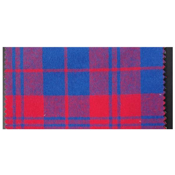 Fashion Lightweight Polyester Fabric One Side Brushed Yarn Dyed Fabric 59" Width