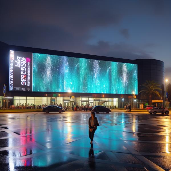 Flexible P8 Outdoor Waterproof LED Display Impenetrable Customized