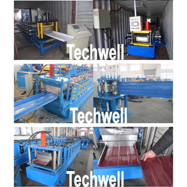 Standing Seam Roofing Roll Forming Machine With Hydrualic Cutting TW-STM400