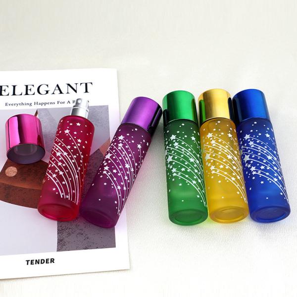 Glass Perfume Bottle Split Bottle Glass Bottle Bulk Perfume Bottle 30ML Colored Glass Spray Perfume Empty Bottle