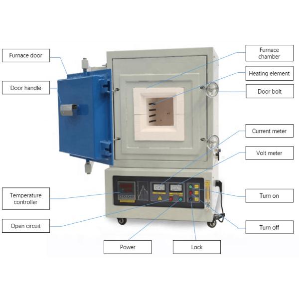 Double Layer 1200C Lab Muffle Furnace Lab Testing Oven