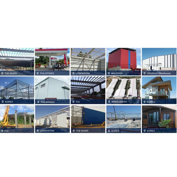 Customized Prefabricated Steel Frame Building For Industrial Warehouse With Large Span