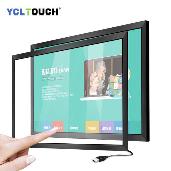55 Inch Touch Screen Overlay , 8ms IR Touch Panel Overlays With 20 Points