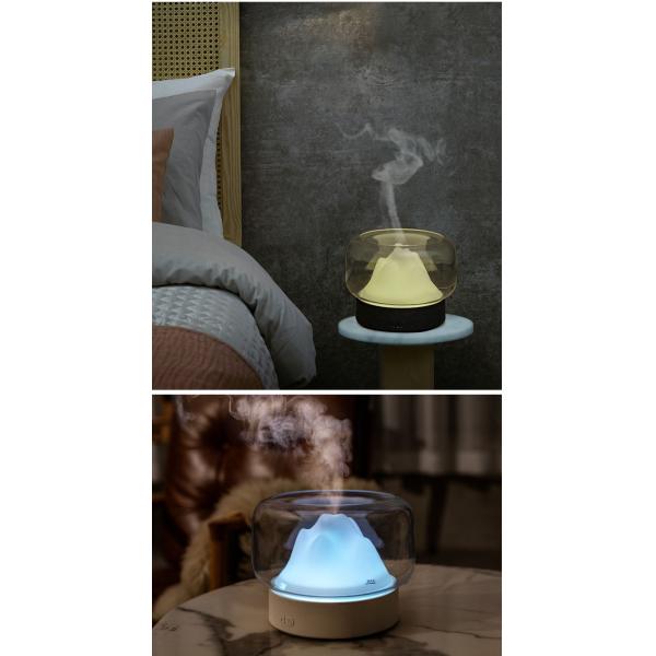 Cool Mist Aroma Oil Diffuser LED Night Light Colorful Ultrasonic Grey White