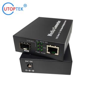 China High performance 10G SFP+ to RJ45 fiber optical media converter for CCTV network wholesale
