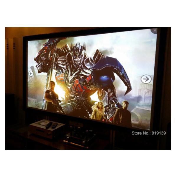 16:9 Ratio 120" Matt White Soft Deluxe Fixed Frame Projection Screen Fit For 3D Cinema