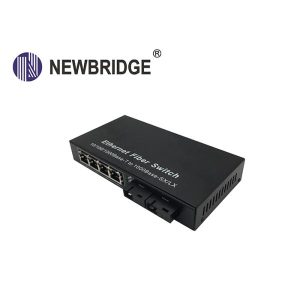 4 RJ45 port 20KM to 120KM FTTH gigabit media converter with 2 fiber port