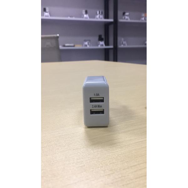 2 USB Port US EU Plug 5V 2.4A 3.4A Dual USB Travel Wall Charger For Mobile Phone