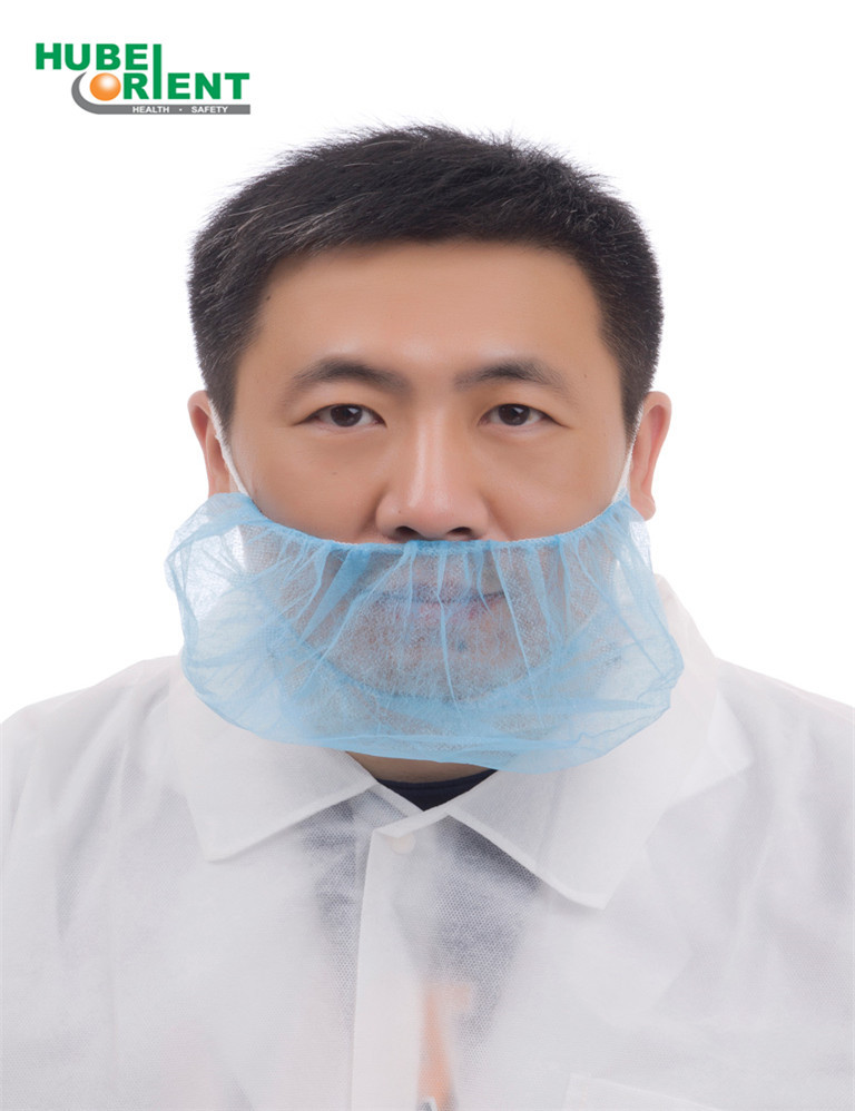 China Disposable Soft Non-Woven Beard Protective Cover With Double Elastic wholesale