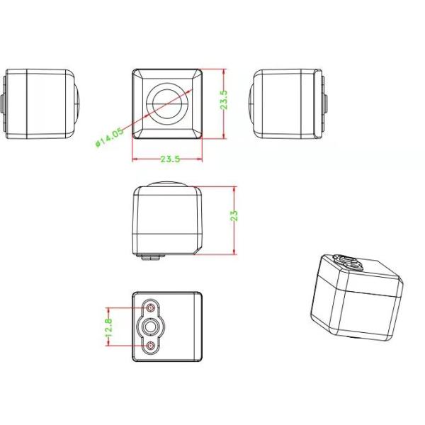 Blind Spot Monitoring System / 3D 360 Degree Panoramic Parking Sensor Monitoring System