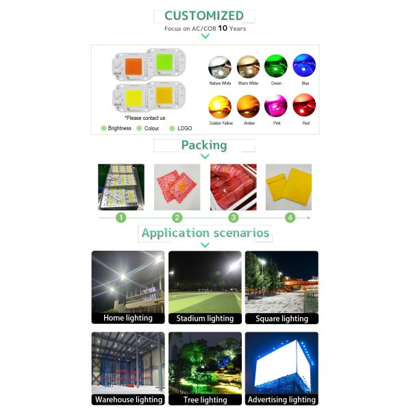 20W COB LED Module Size 40mm COB LED Chip For Light Floodlight Chip