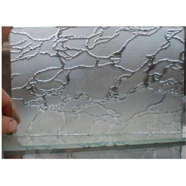 Decorating Clear Patterned Glass , 3mm Thickness Patterned Figured Glass