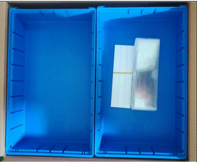 262x210x132mm Warehouse Tools Storage Bin with Sturdy Solid Box and Plastic Shelf Bins