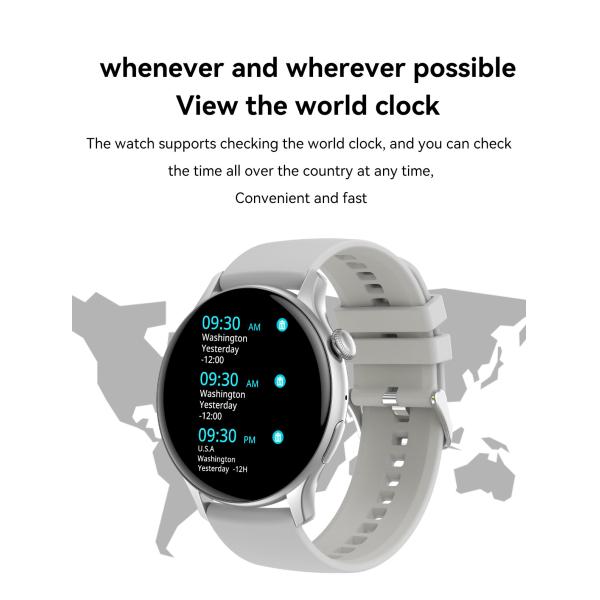 HK85 Ladies Bluetooth Smart Watch 1.43 Amoled Bt Calling NFC Health Monitor