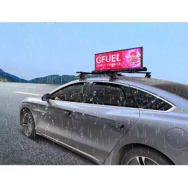Double Side Wifi Taxi Top LED Display 4G Remote Control Outdoor Guide