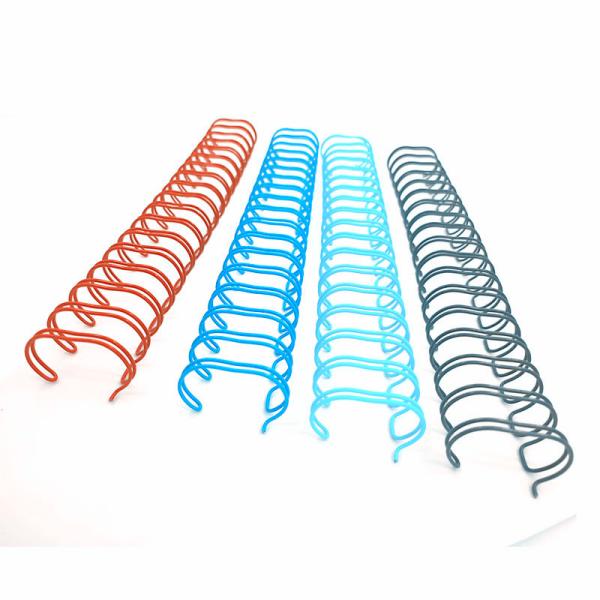3/8'' 75 Sheets Custom Color Double Metal Wire Twin Ring Wire O Double Loop