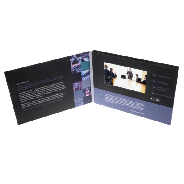 128MB Memory LCD Promotional Video Card With Rechargeable Battery