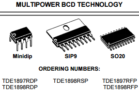 0.5a High Side Driver Integrated Circuit Chip Industrial Intelligent Power Switch Tde1898rdp
