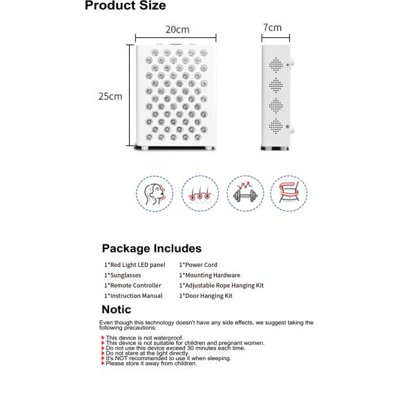 Led Infrared Nir Pdt Red Light Therapy Full Body Panels 660nm