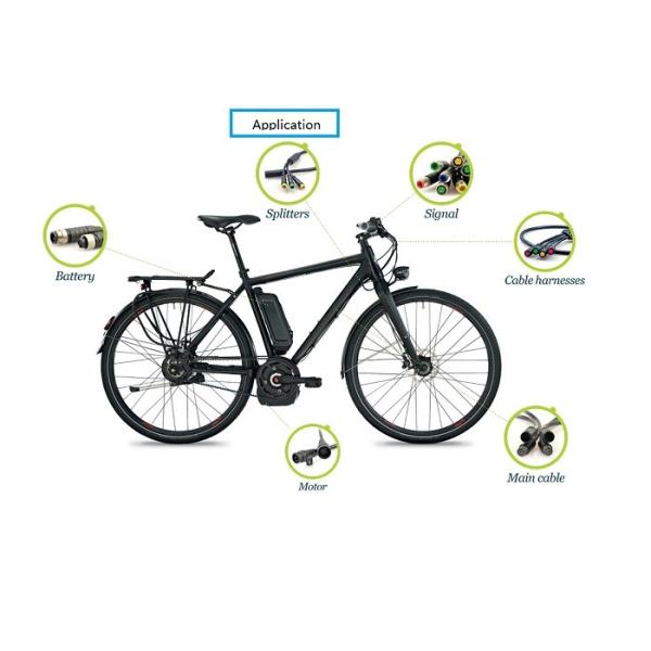 Waterproof Circular Power Connector Cable Assembly Custom Molded Cable Assemblies 22AWG