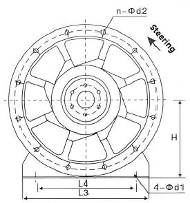 High Temperature Axial Flow Fire Smoke Exhaust Fan 280℃ HTF Series