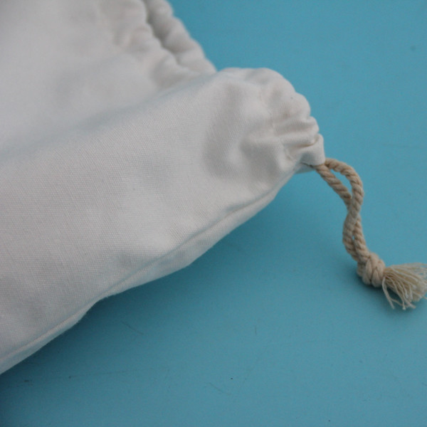 Durable Drawstring 34x45cm Cotton Storage Bag