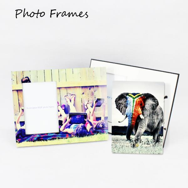 Double Heart Dye Sublimation Blanks Custom Photo Panel Frame