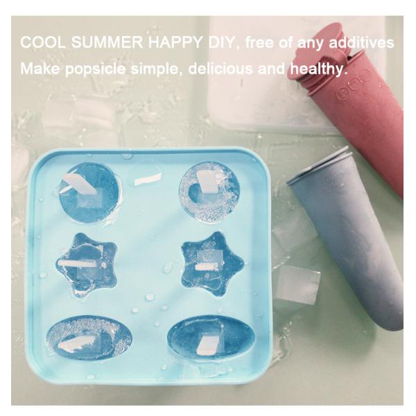 Ice Lolly Personalised Silicone Molds Sustainable With Panton Color