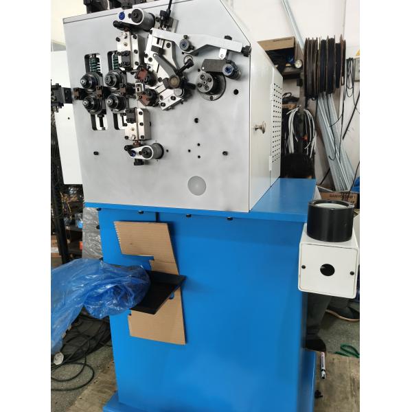Blue Wire Spring Making Machine 230pcs / Min Fast Speed With 100KG Decoiler