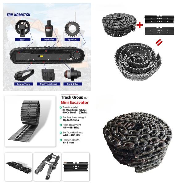 Chain Track Link pads Excavator Undercarriage Parts For Komatsu PC200 PC60 PC70 PC120