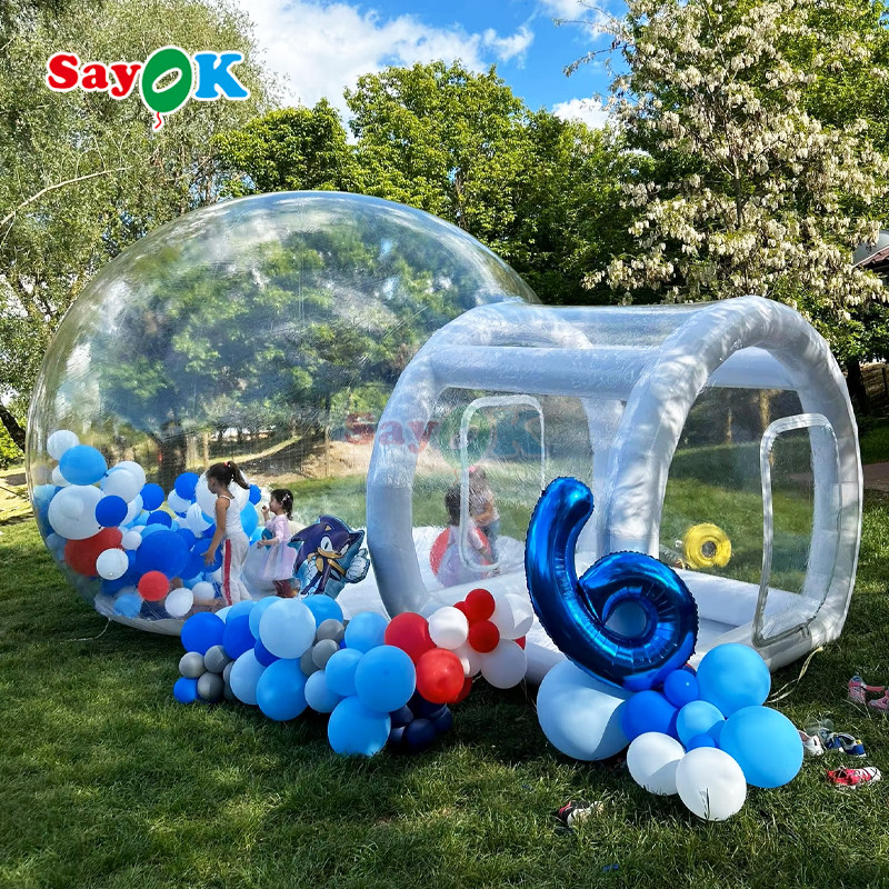 China Warehouse 10ft Kids Bubble House Transparent Inflatable Party Bubble Balloon Houses Dome wholesale
