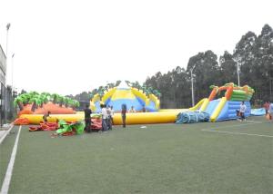 China Waterproof Commercial Water Inflatable Theme Park With Plato PVC Tarpaulin wholesale