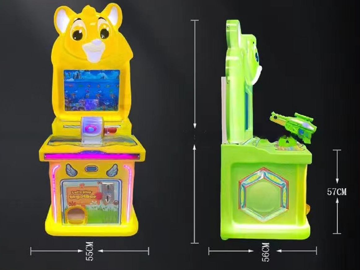 Close-up of game controls and display