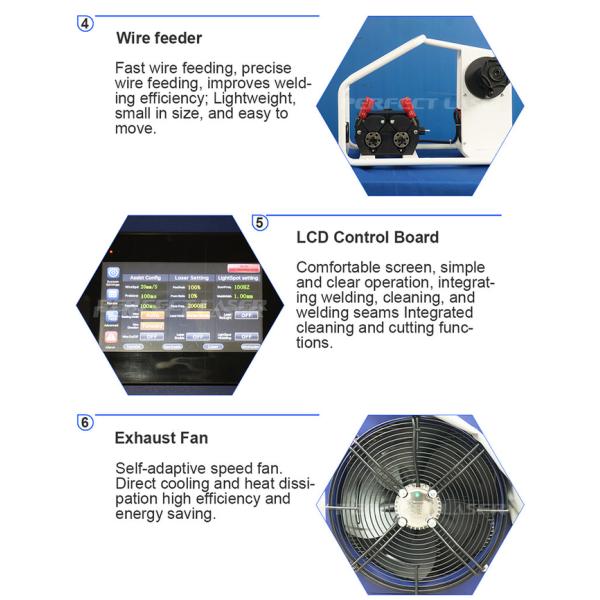 2000W 3 in 1 laser welding machine , 3 In 1 Handheld Laser Welding Cleaning Cutting Machine