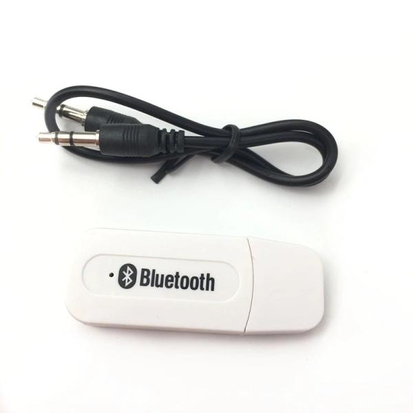 USB Bluetooth Receiver for Car, Music Streaming Car Kit, Portable Wireless Audio Adapter 3.5mm Aux Cable