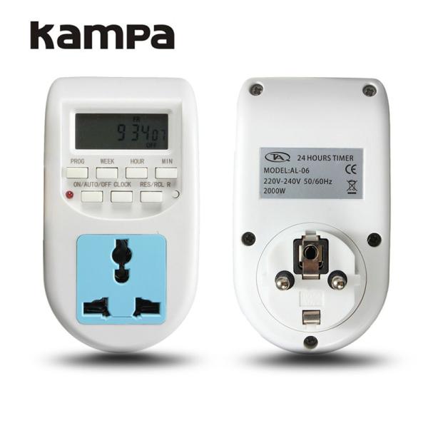 EU Germany universal socket timer LCD digital display time control switch AL-06 PLUG IN 24 hours TIMER